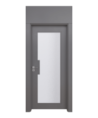 BY-4040V Porte intérieure laqué Vitrée